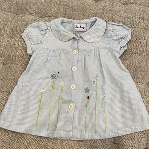 Vintage seersucker letop dress size 24 mths